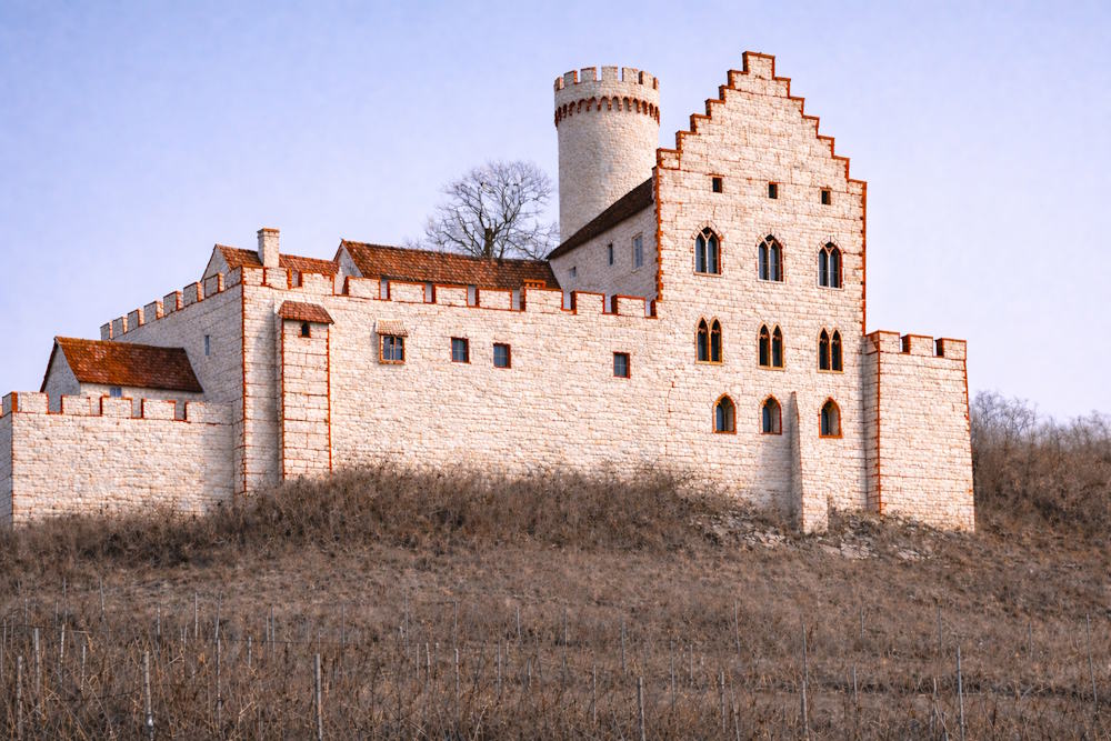 Die Strahlenburg im 15. Jahrhundert. So sah sie zu Conrads Zeiten also NICHT aus.
