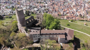 Die Strahlenburg aus der Vogelperspektive